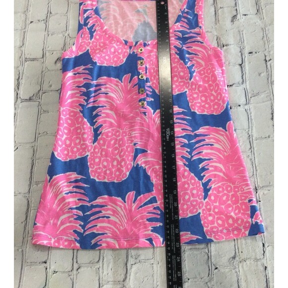 Lilly Pulitzer Tank Top Women’s Size XS Color Merrill Blue Haven Little Flamenco - Picture 6 of 11